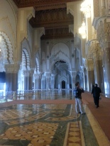 Inside the main hall, where up to 50,000 people come to pray